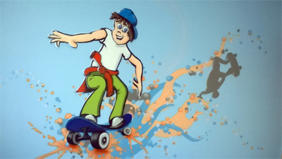 "Skater" Kinderzimmergestaltung